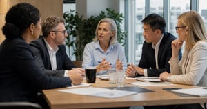 Five Members Steering Committee Deeply Discussing Impact